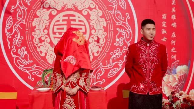 河南农村婚礼,朋友结婚在县城请了一家专业中式婚庆公司