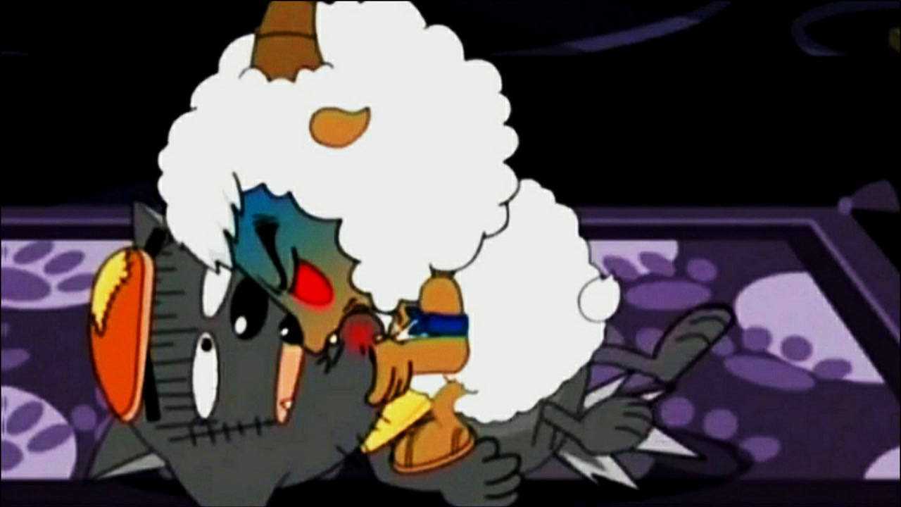 《喜羊羊与灰太狼》羊居然敢咬狼,沸羊羊发疯真是太可怕了!_腾讯视频