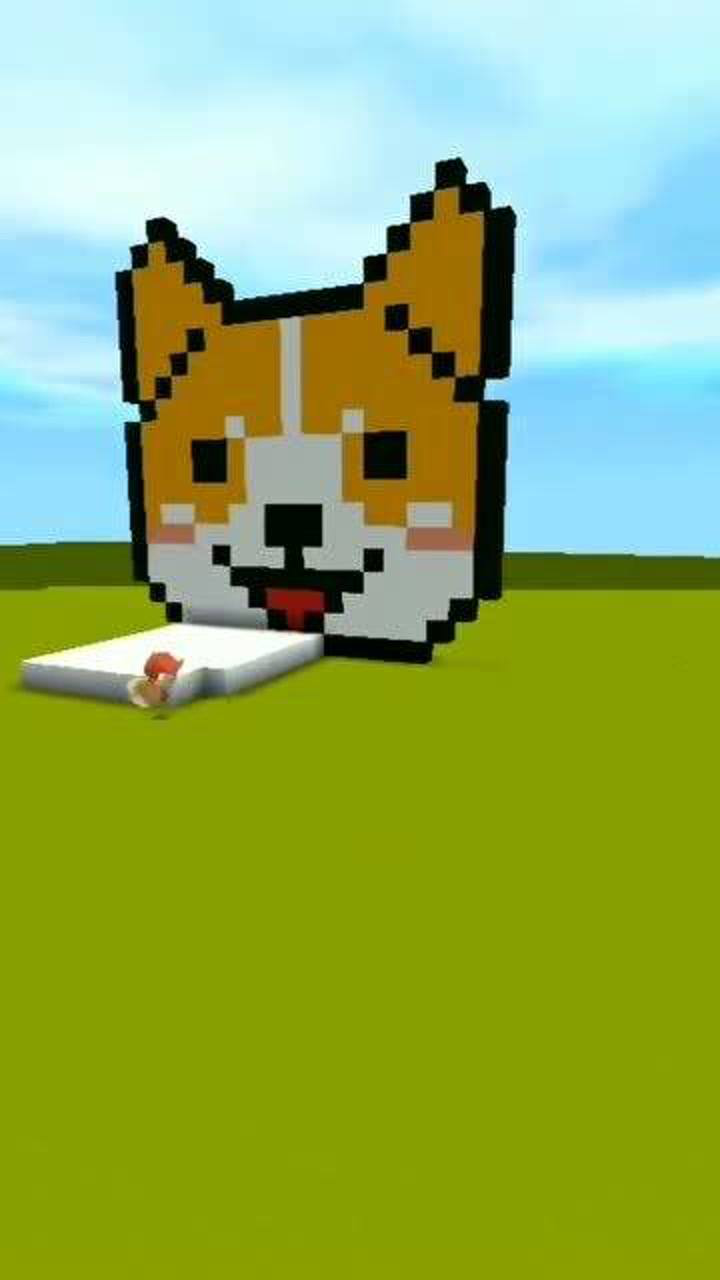 迷你世界小狗像素房子的制作方法,好漂亮的样子!