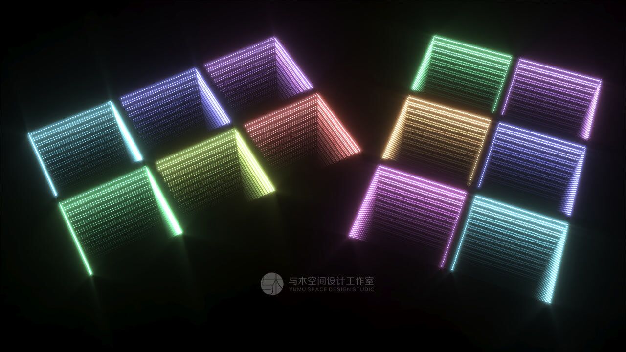 3dmax深渊镜深渊灯欺骗你眼睛的材质效果3d宴会展示婚礼设计表现