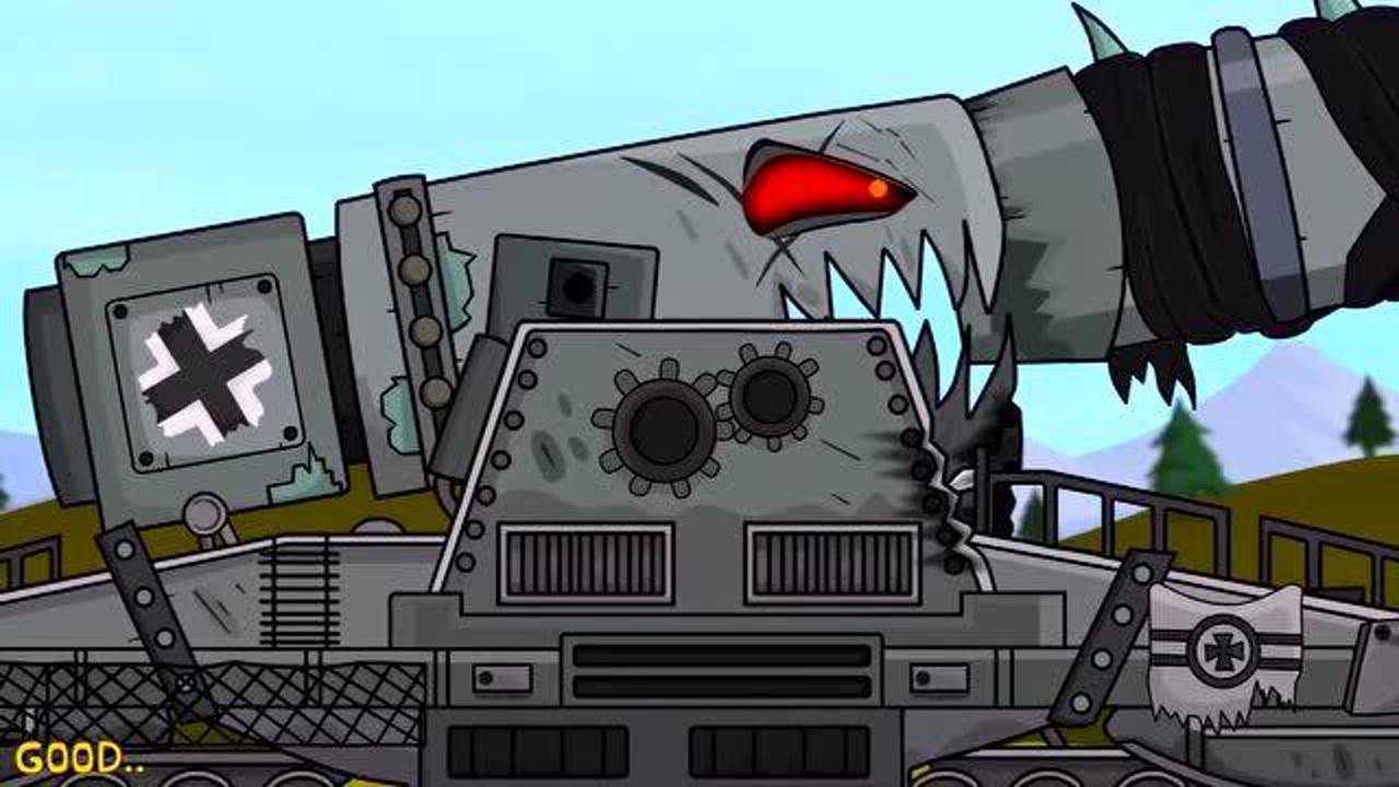 坦克世界动画:发怒的kv44坦克