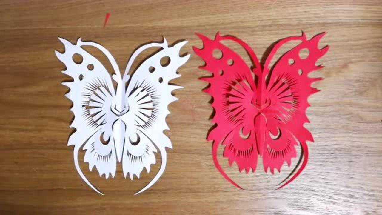 墨文剪纸  蝴蝶