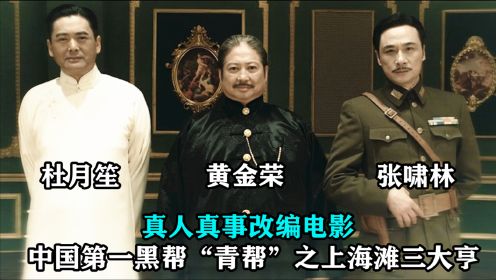 中国黑帮第一帮主杜月笙，从小混混逆袭成上海皇帝，真实改编电影