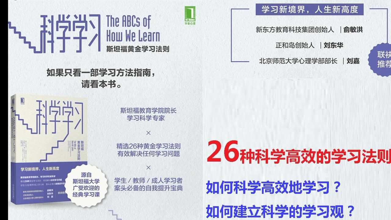 读书(2)_《科学学习斯坦福黄金学习法则》26种科学高效的学习法则_高清1080P在线观看平台_腾讯视频