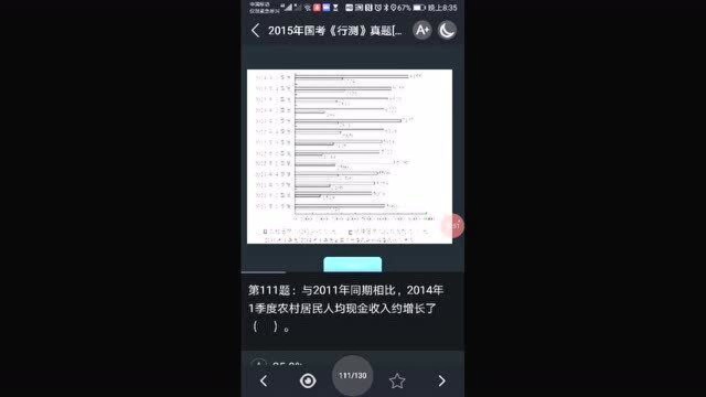 公考实战:2015年国考111