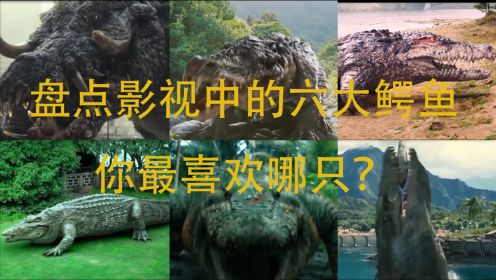 盘点影视中的六只鳄鱼，你觉得哪个最厉害？第一只就很凶猛！