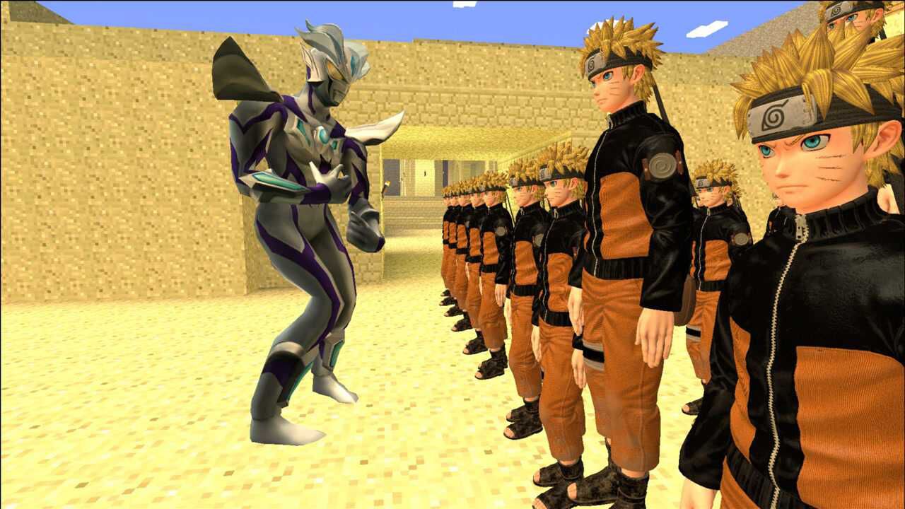 一个赛罗奥特曼能打得过五十个火影忍者吗?