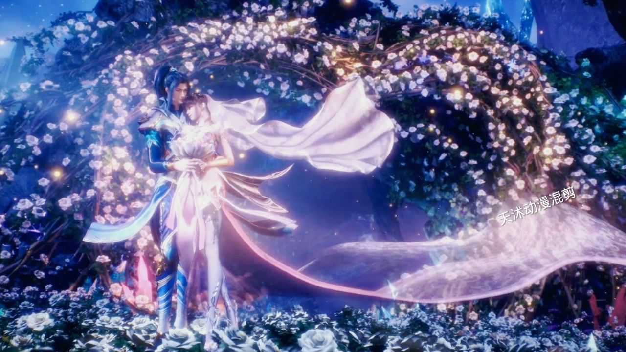 斗罗大陆158集唐三小舞订婚场面慢慢都恩爱