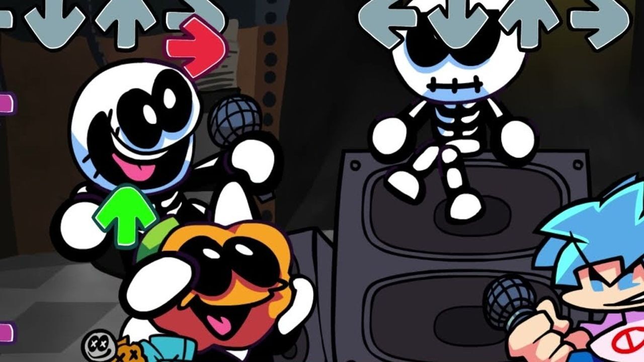 fnf周五夜放克游戏 bf男友玩的太嗨了,帽子都不见了