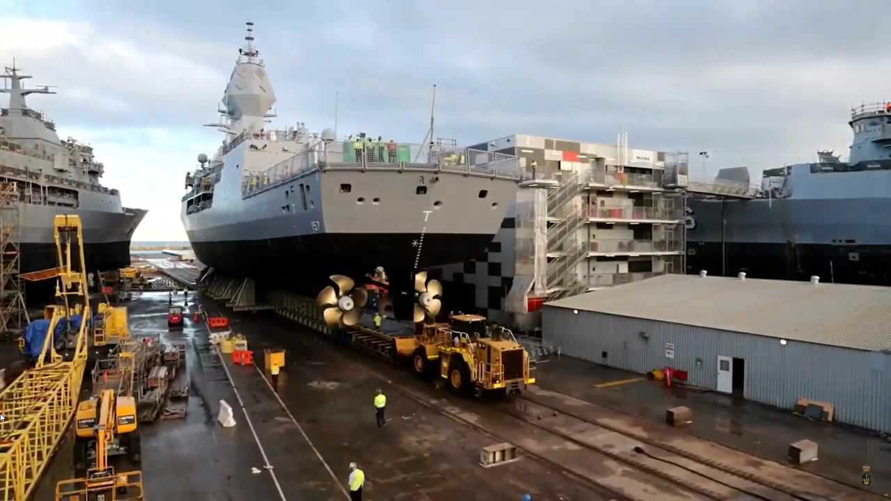 澳大利亚"安扎克"级"珀斯"号护卫舰升级后下水