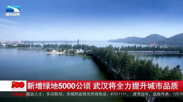 新增绿地5000公顷 武汉将全力提升城市品质