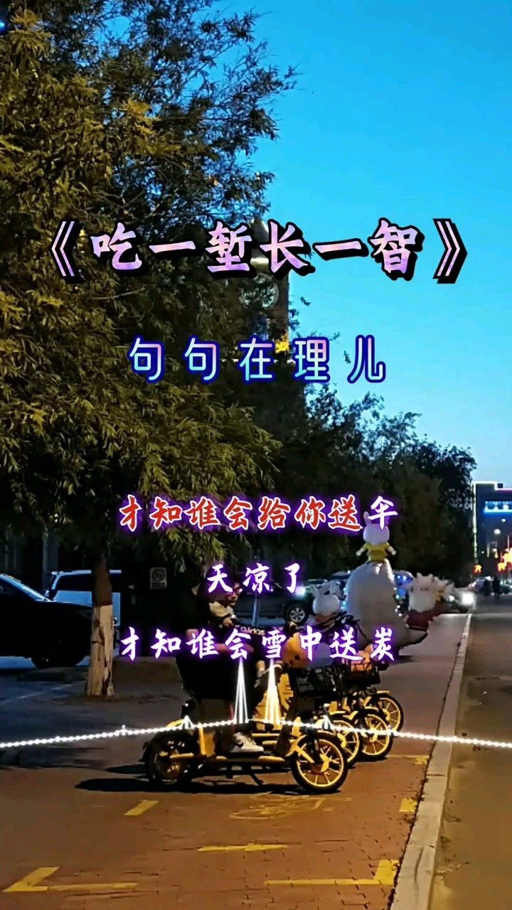 《吃一堑长一智》甸句在理儿