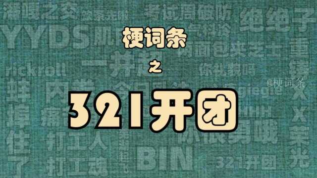 梗词条之321开团