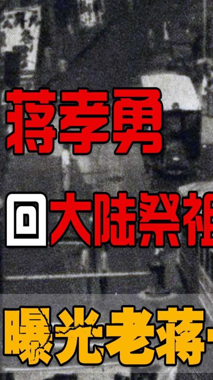 蒋孝勇回国祭祖