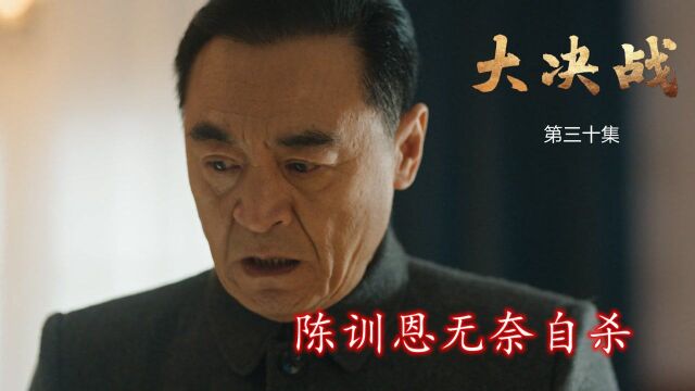 速看《大决战》第30集:陈训恩无奈自杀,蒋介石计划依旧进行