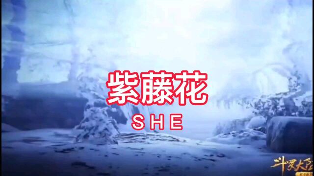 she《紫藤花》歌声动听,旋律优美