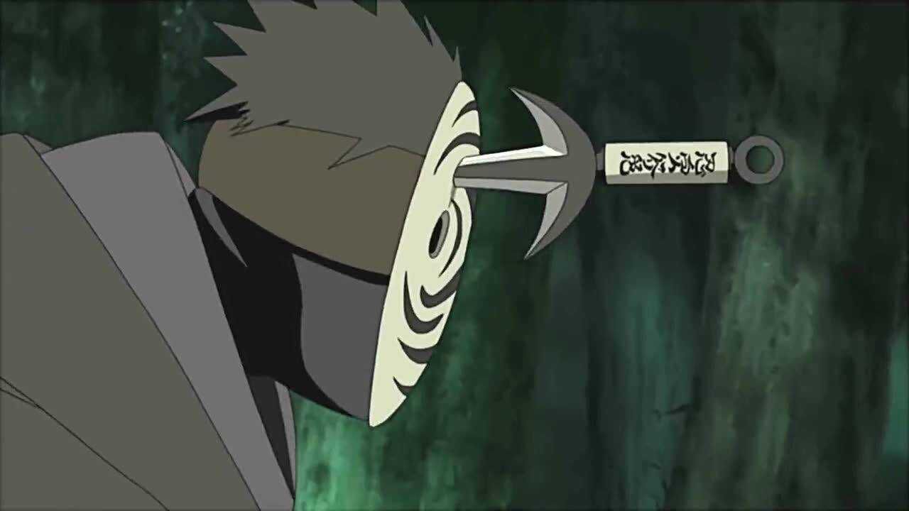 火影忍者,带土和师傅波风水门的巅峰对决!