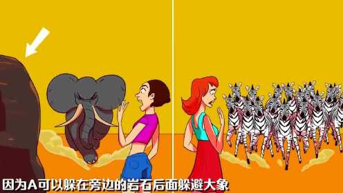 智商测试：哪一个女人的处境更危险？