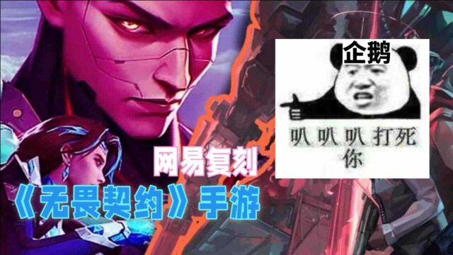 拿来吧你!《无畏契约》手游开发,竟被网易抢先一步