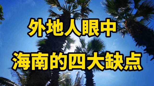 外地人眼中,海南的四大缺点,有些方面确实冤枉海南本地人了