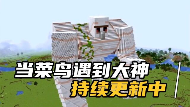 MC我的世界:如果建造傀儡有段位~看完了王者段位做的,我只想说一个字:牛!