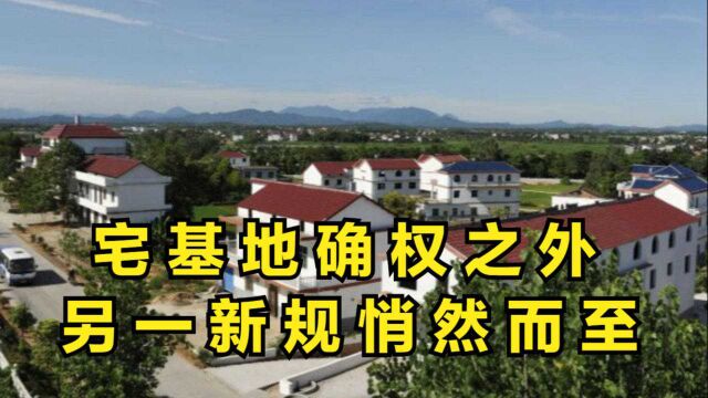 宅基地确权外另一新规悄然而至,9月起农村房子将一律按新规处理