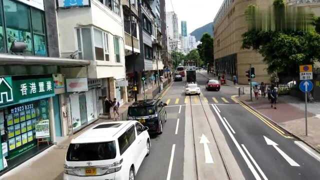 香港人的生活:香港铜锣湾跑马地香港人最富有的地区能看到太平山明星的豪宅