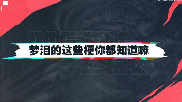 关于梦泪的梗都知道哪些?解决了人生大事,还有一个消息要宣布!