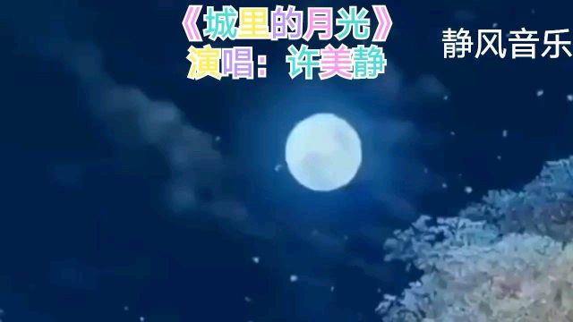 歌曲《城里的月光》演唱:许美静