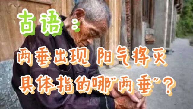 古语:两垂出现,阳气将灭!是什么意思?具体指的是哪“两垂”?