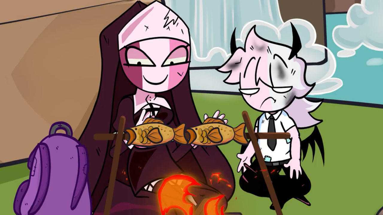 黑色星期五之夜小恶魔和妈妈sarv烤鱼