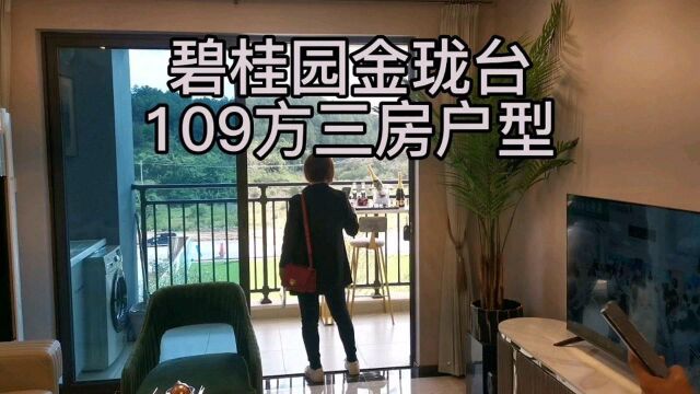 广东肇庆怀集县城新楼盘碧桂园金珑台106方大3房户型,南向的阳台让#房地产 #怀集 #路茫