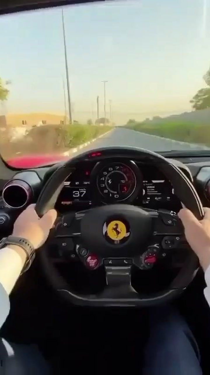 第一视角体验法拉利跑车起步_腾讯视频