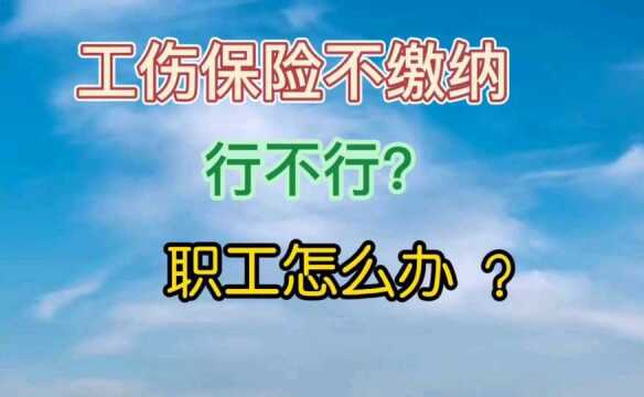 公司不给员工缴纳工伤保险行不行?职工怎么办?