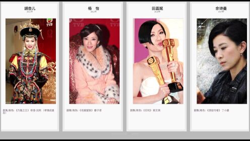 TVB历代最佳女主角巡礼，佘诗曼冠绝无线是真一姐？