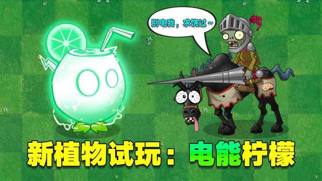 PVZ新植物:电能柠檬!发射的电球有多猛?