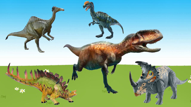 认识塔哈斯克龙,双脊龙,中国角龙等恐龙