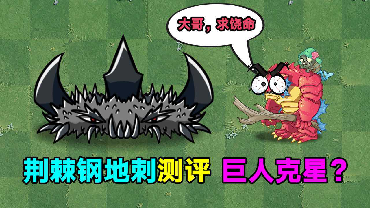 植物大战僵尸:荆棘钢地刺测评!能单挑3个巨人僵尸就离谱!
