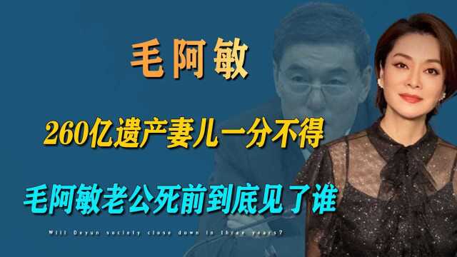 毛阿敏藏了19年的丈夫去世,260亿遗产为何一分不给妻儿,全给外人 