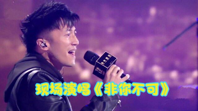 谢霆锋现场演唱《非你不可》,熟悉的旋律熟悉的嗓音,港味满满