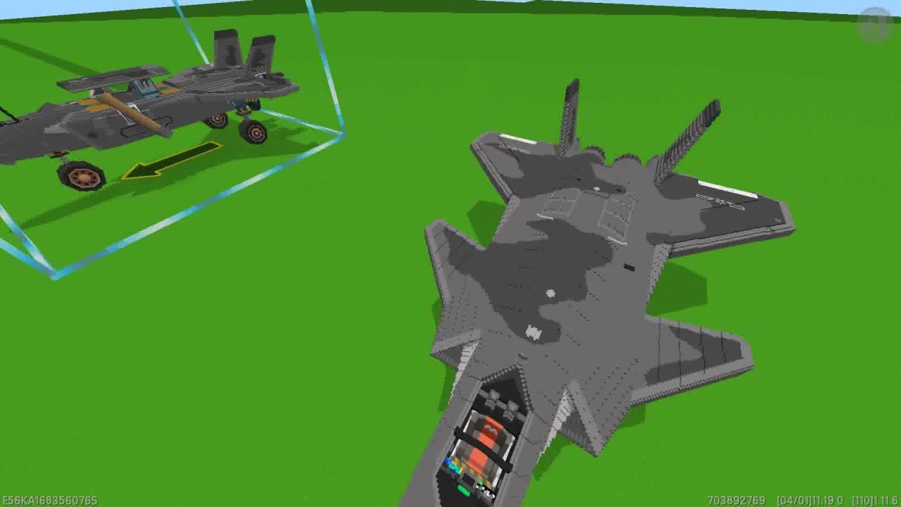 迷你世界:开战斗机了,速度超级快