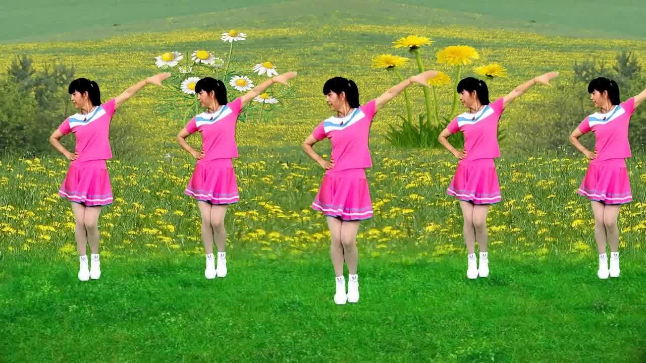 广场舞《野花香》歌声悦耳动听,简单好看又好学