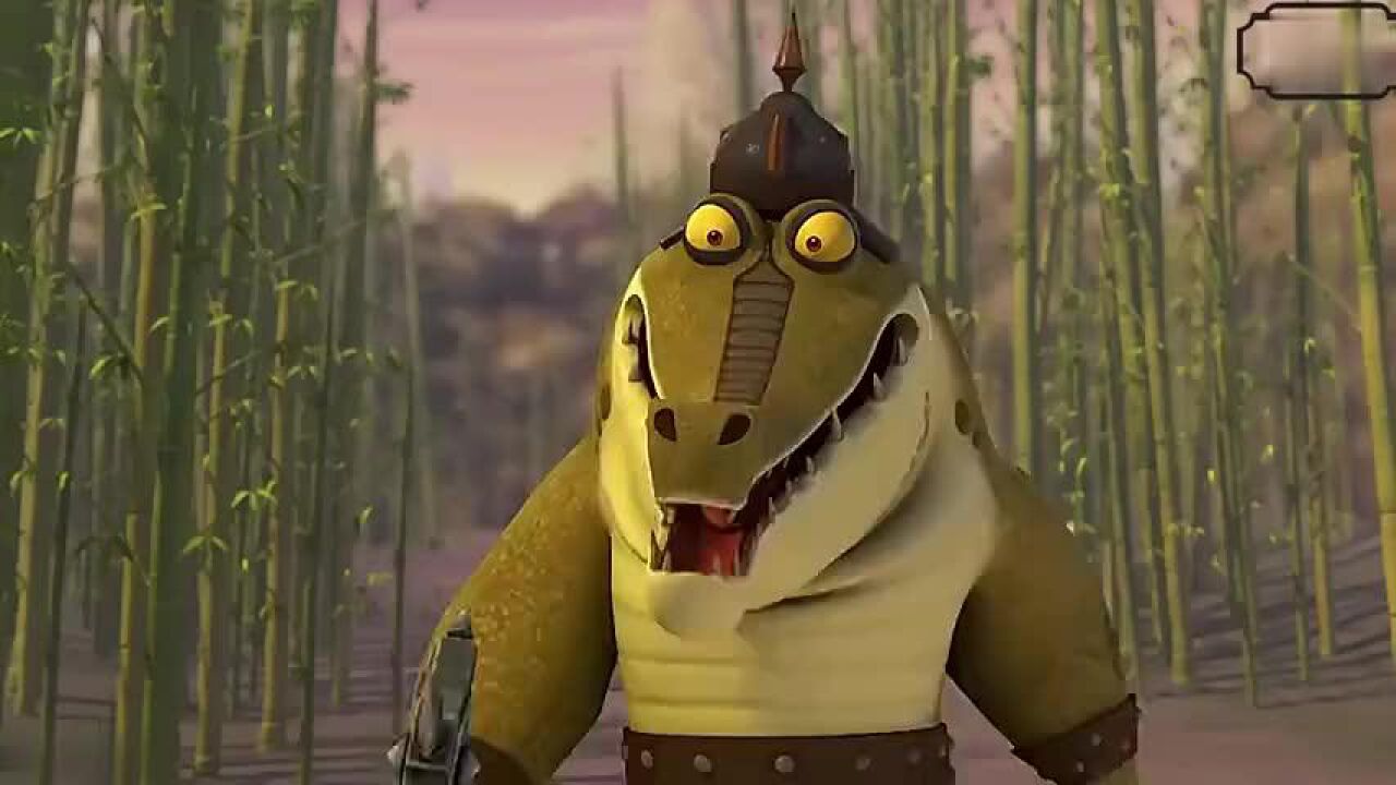 功夫熊猫:公主一行人被鳄鱼强盗打劫