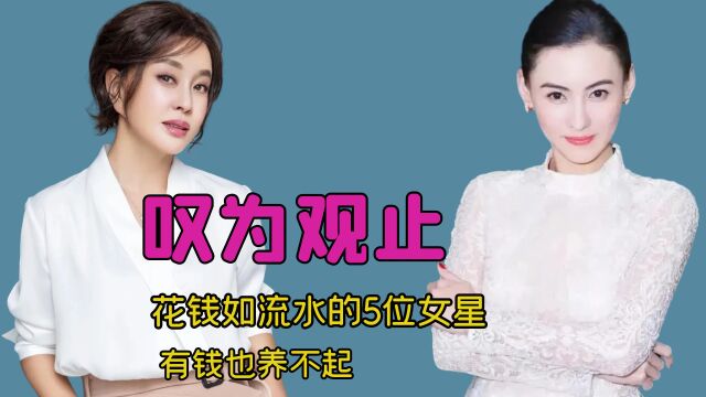 有钱也养不起的5位女星:花钱如流水,她们的高消费让你想象不到