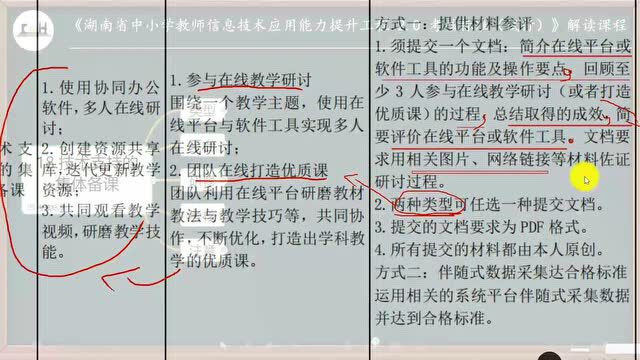 能力点18:技术支持的集体备课——湖南省能力提升工程2.0考核标准解读课程