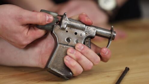 fp-45"信号枪",二战最简陋的单发滑膛枪,制造费用仅2美元