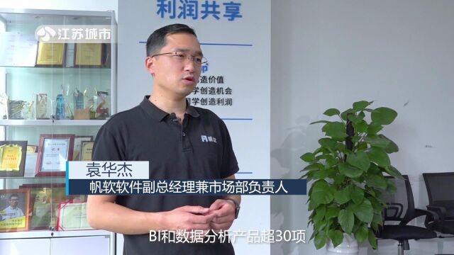 《午间看点》栏目报道江苏省电视台播出——帆软有限公司