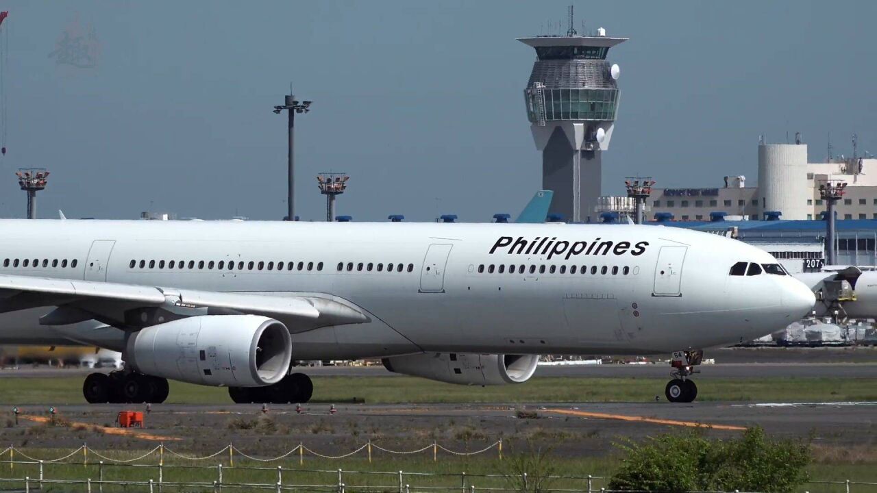 机械之美,一起来看菲律宾航空空客a330起飞过程,解压_腾讯视频