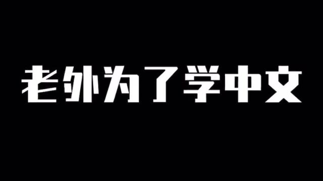 老外学中文到底有多疯狂