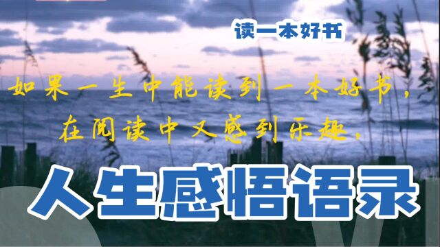 人生语录:唯美句子,唯美的文字,如果一生中能读到一本好书,在阅读中又感到乐趣,那是一件很开心的事情!